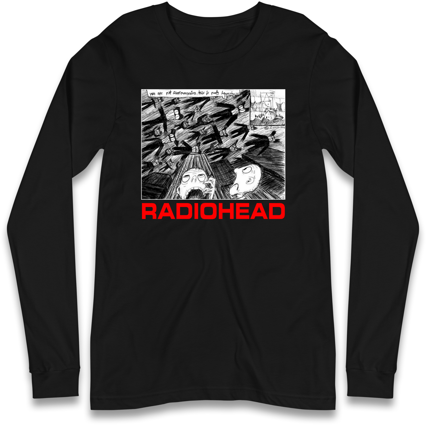Radiohead We Are Not Screaming Longsleeve T Shirt