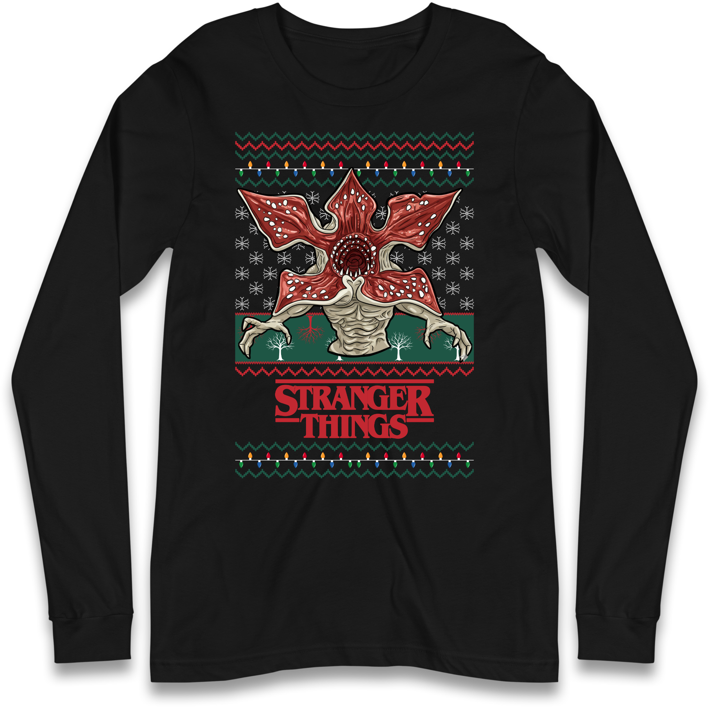 Demogorgon Christmas Longsleeve T Shirt