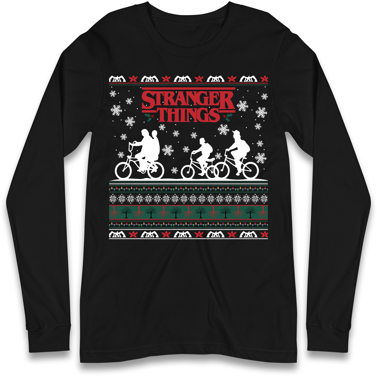 Stranger Things Christmas Longsleeve T Shirt