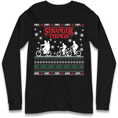 Stranger Things Christmas Longsleeve T Shirt