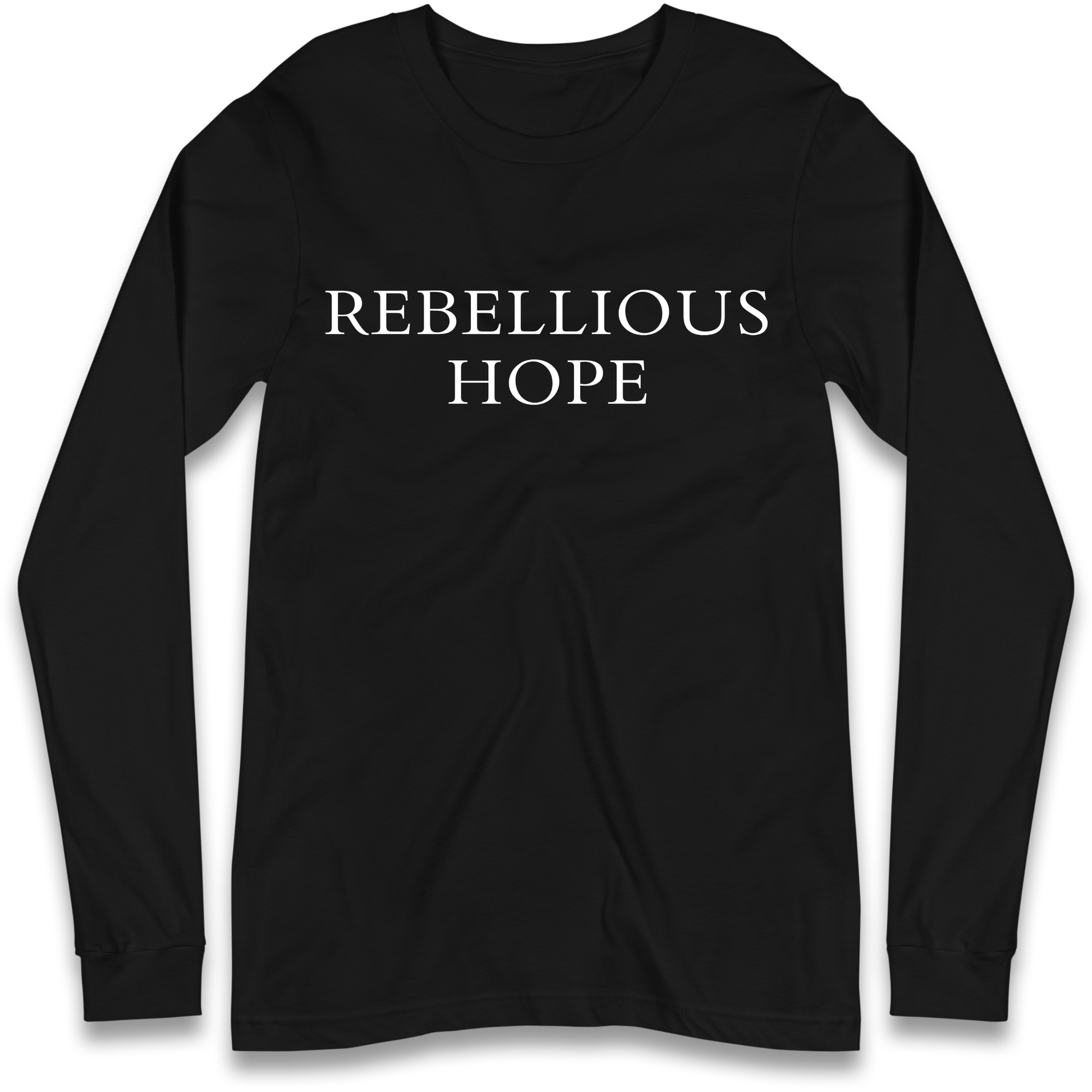 Rebellious Hope Embroidered Longsleeve T Shirt