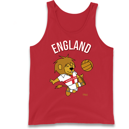 England World Cup Willie 1966 Football Tank Top