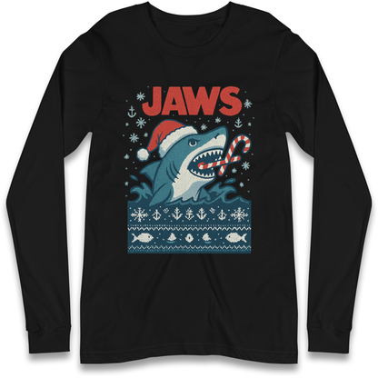 Jaws Christmas Longsleeve T Shirt