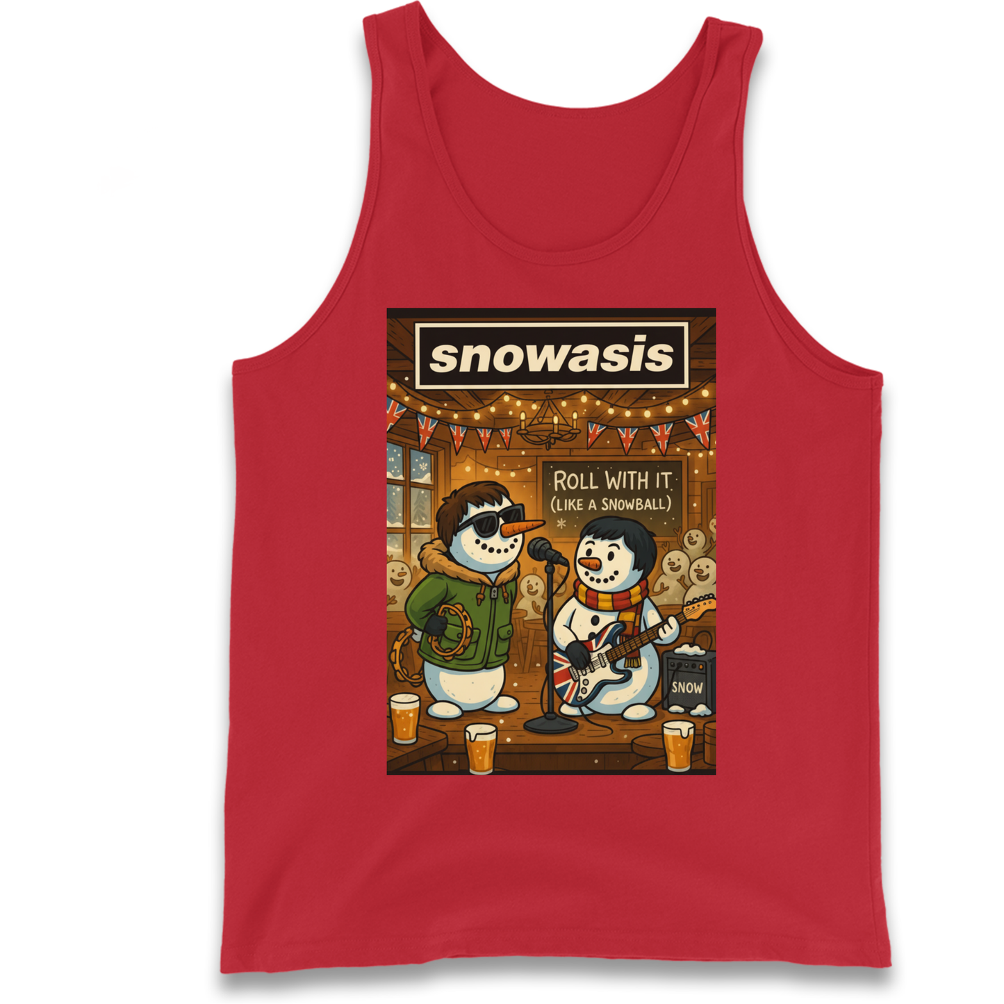 Snowasis Roll Christmas Tank Top