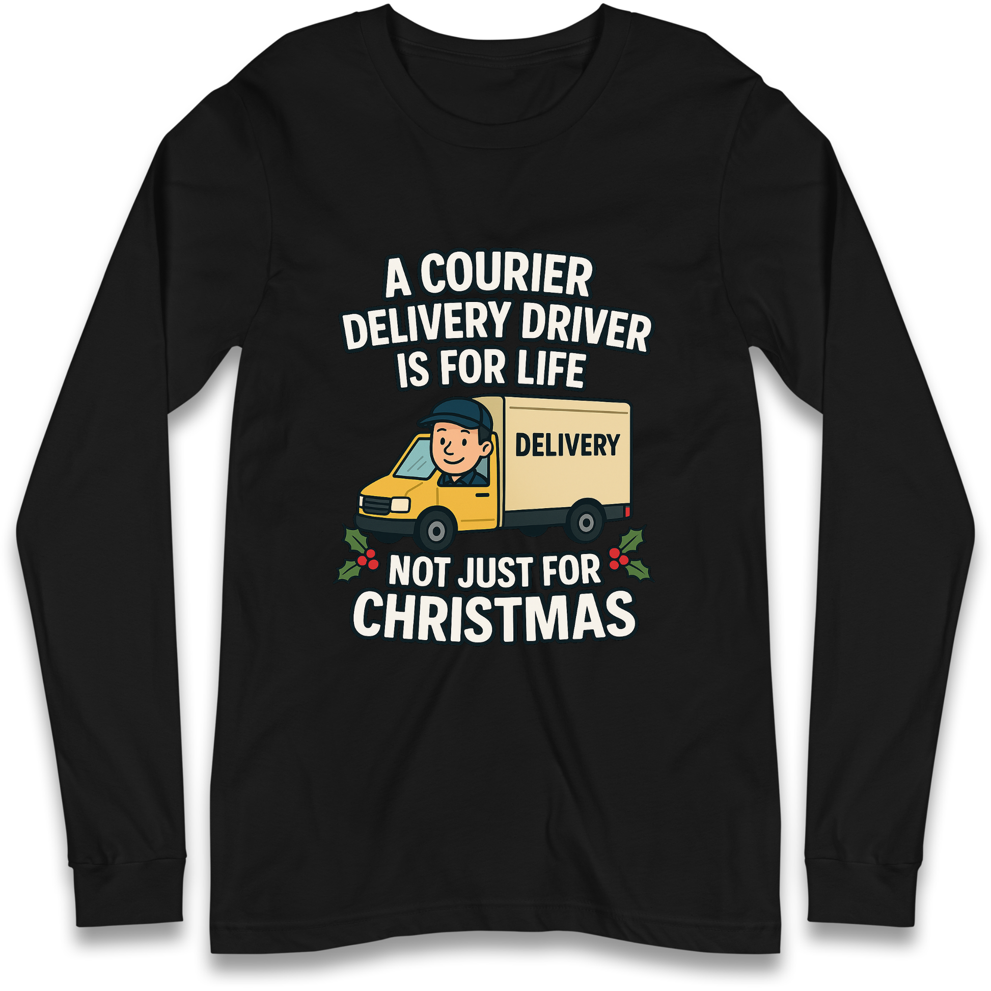 Courier Delivery Driver Christmas Longsleeve T Shirt