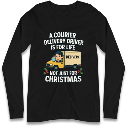 Courier Delivery Driver Christmas Longsleeve T Shirt