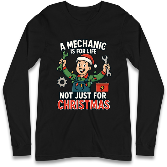 Mechanic Christmas Longsleeve T Shirt