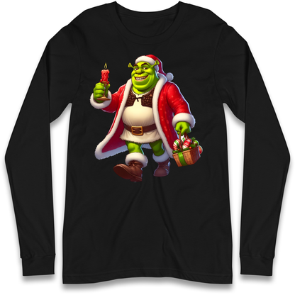 Shrek Santa Candle Longsleeve T Shirt