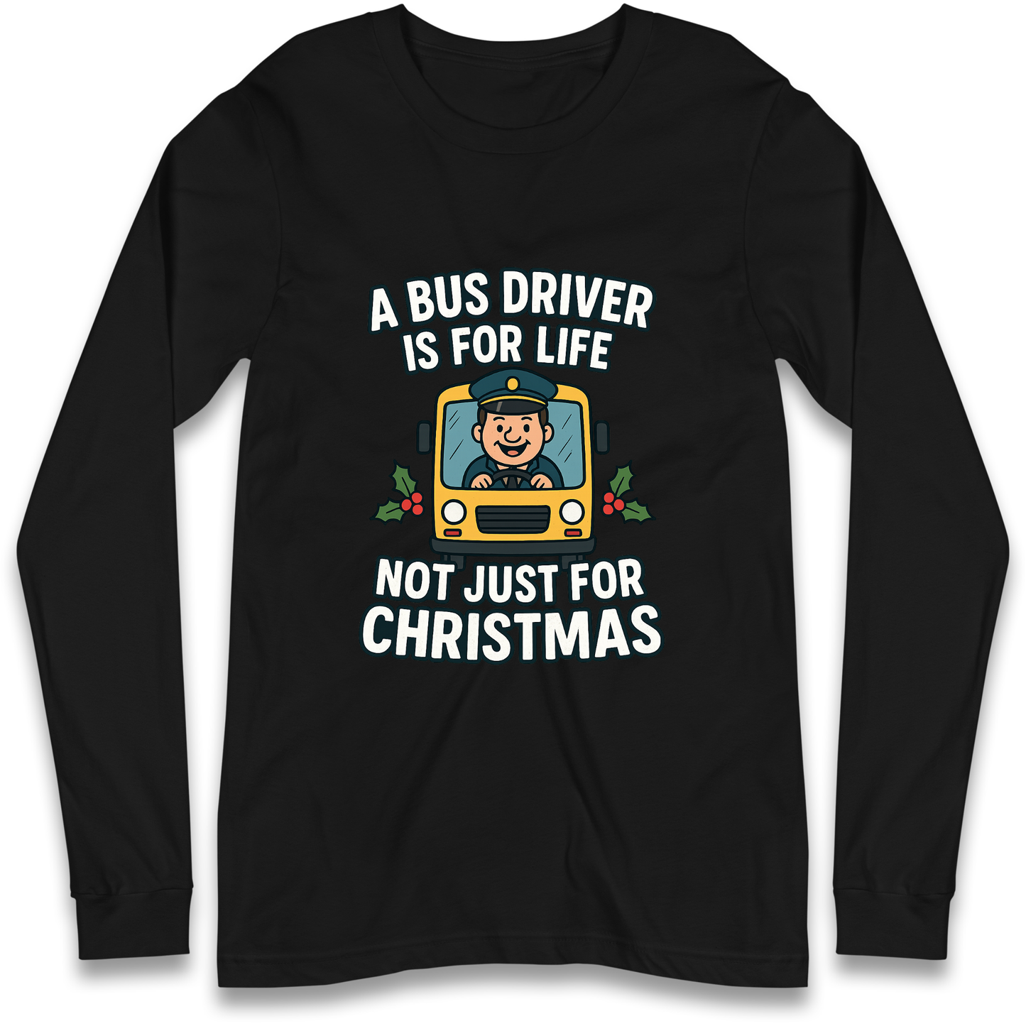Bus Driver Christmas Longsleeve T Shirt