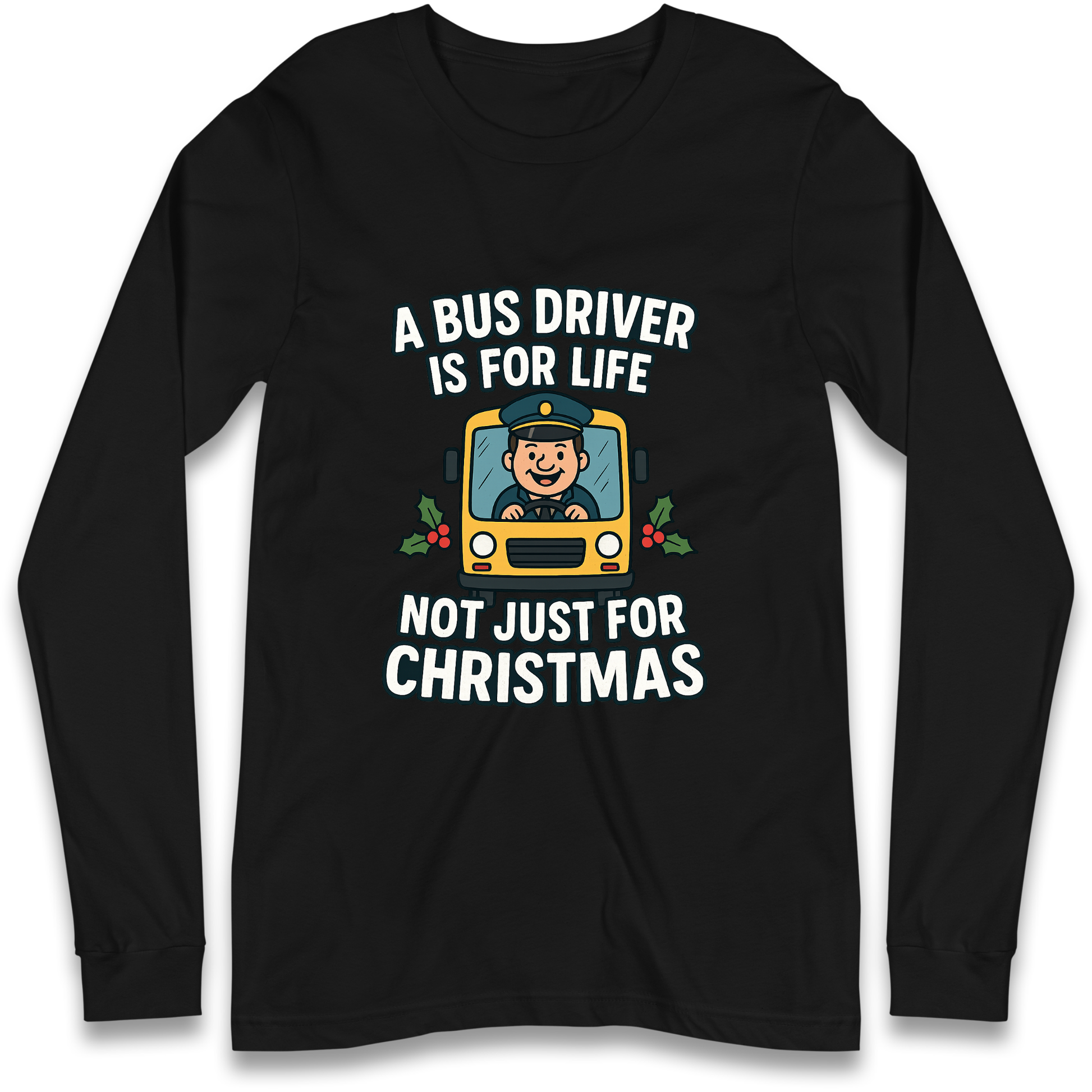 Bus Driver Christmas Longsleeve T Shirt
