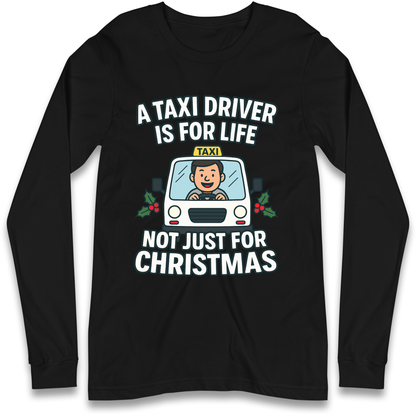 Taxi Driver Christmas Longsleeve T Shirt