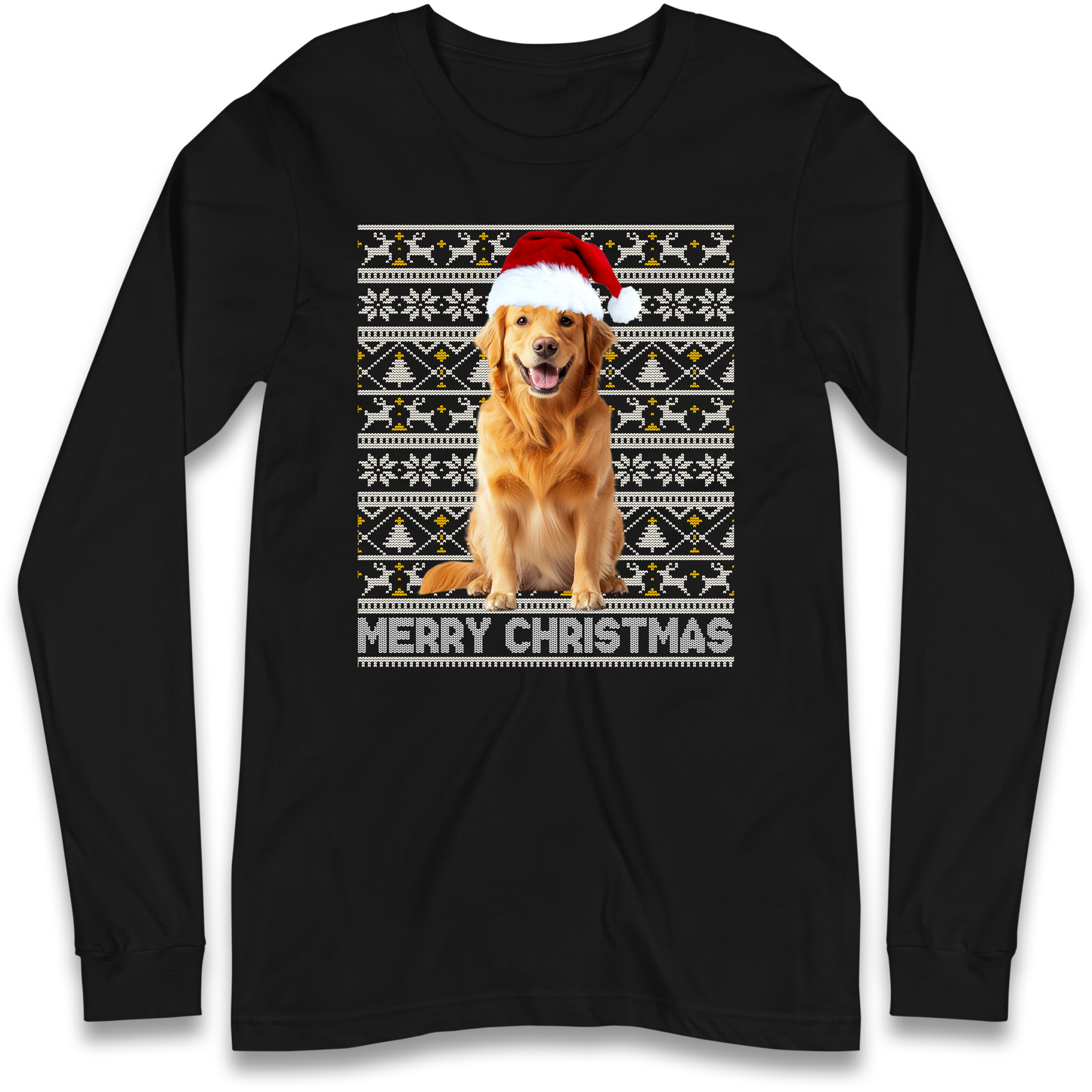 Merry Christmas Dog Longsleeve T Shirt