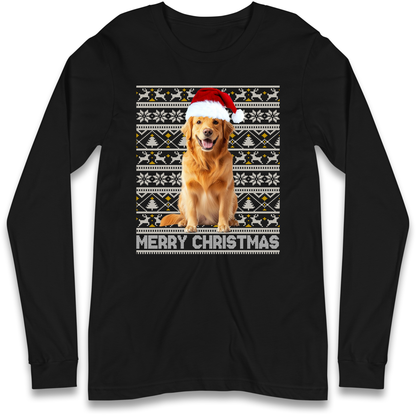 Merry Christmas Dog Longsleeve T Shirt