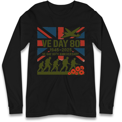 VE Day 80th Anniversary 1945 2025 Longsleeve T Shirt