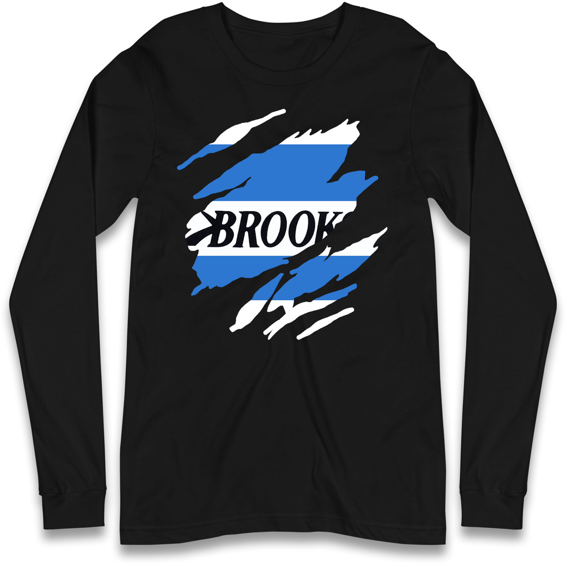 Retro QPR 1992 Torn Effect Longsleeve T Shirt