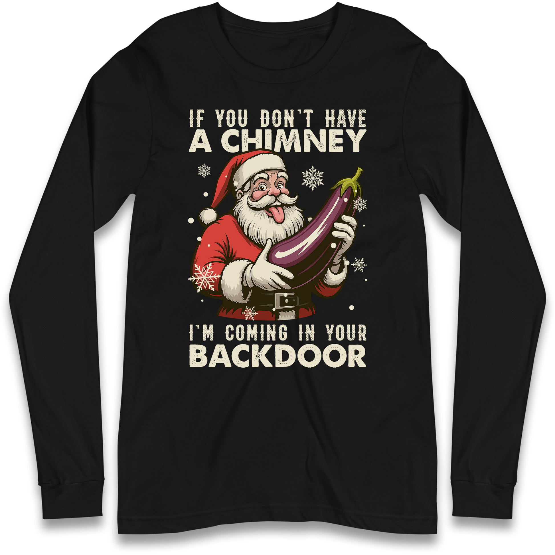 Santa Back Door Longsleeve T-Shirt