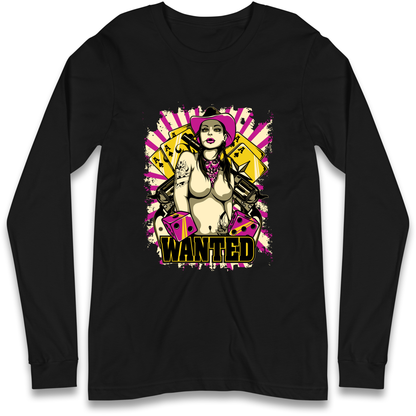 Wanted Ace Of Spades Longsleeve T Shirt
