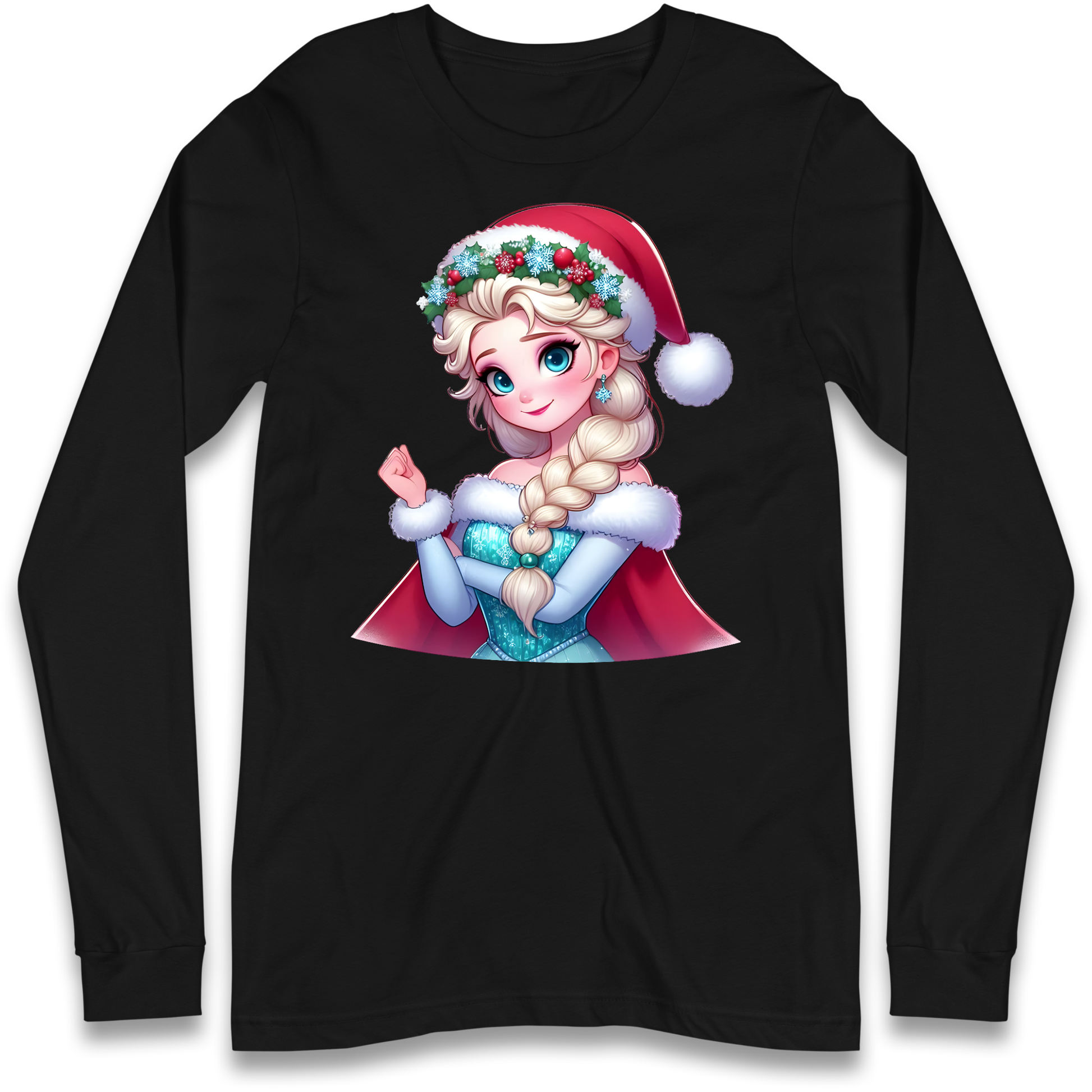 Elsa Frozen Santa Longsleeve T Shirt