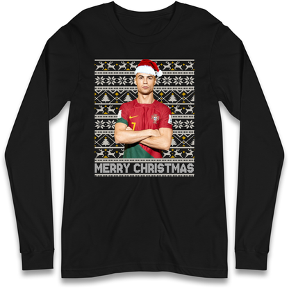 Merry Christmas Ronaldo Longsleeve T Shirt