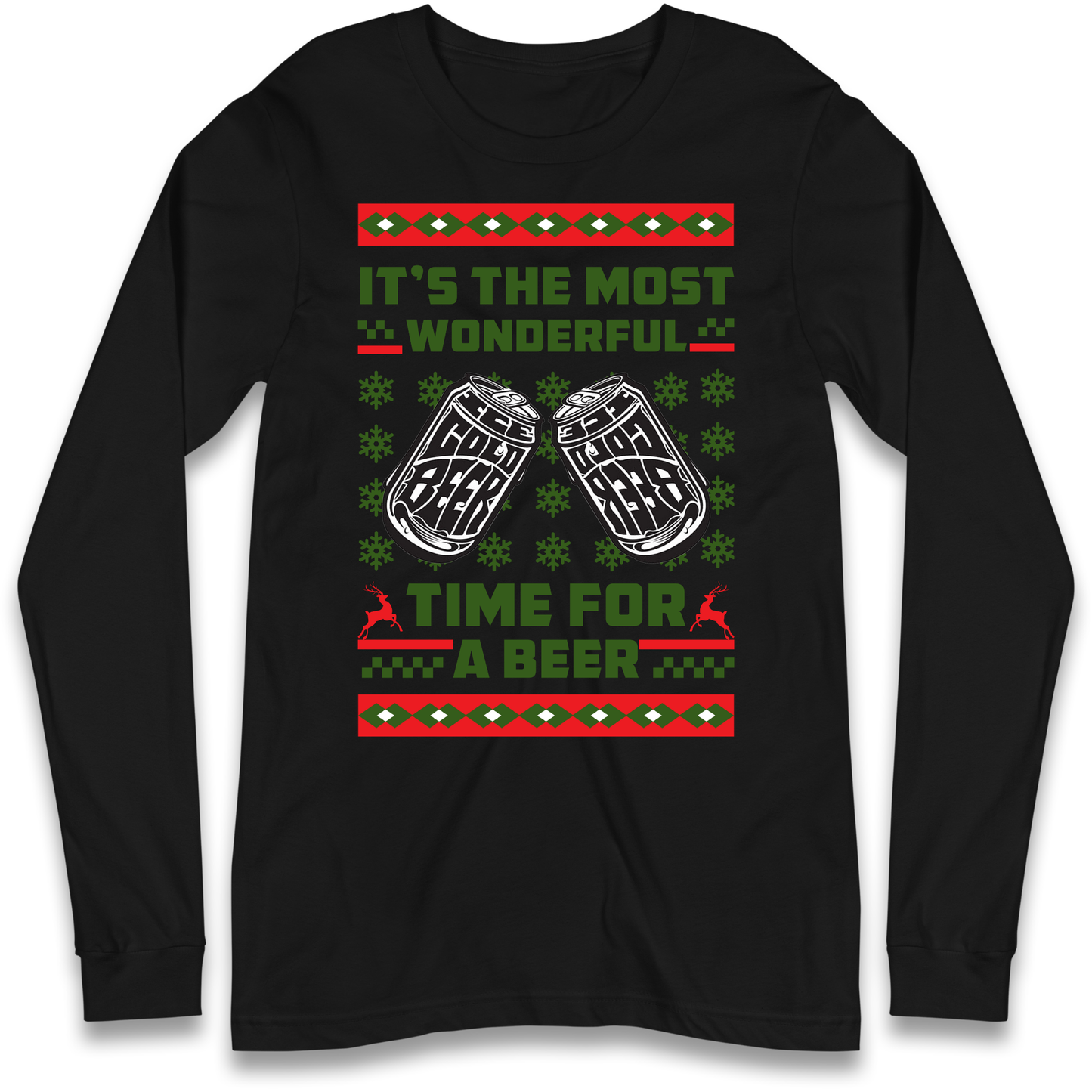Its The Most Wonderful Time For A Beer Christmas Longsleeve T Shirt