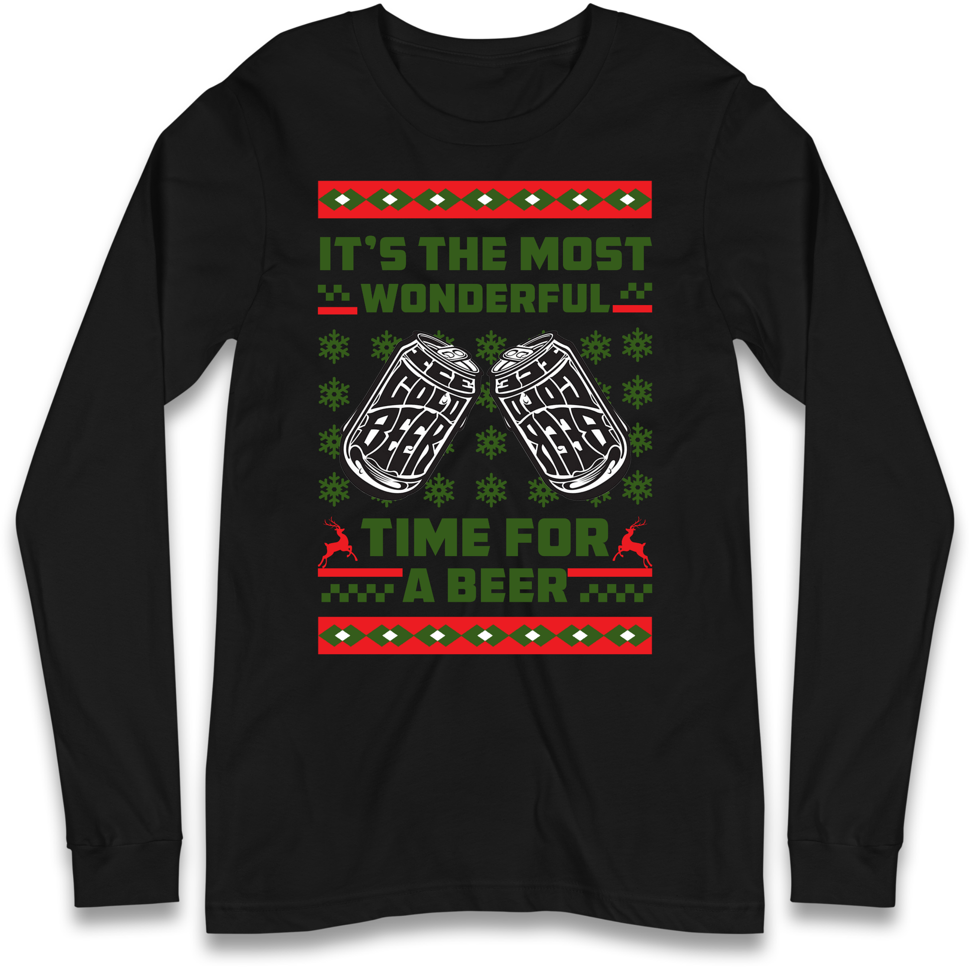 Its The Most Wonderful Time For A Beer Christmas Longsleeve T Shirt