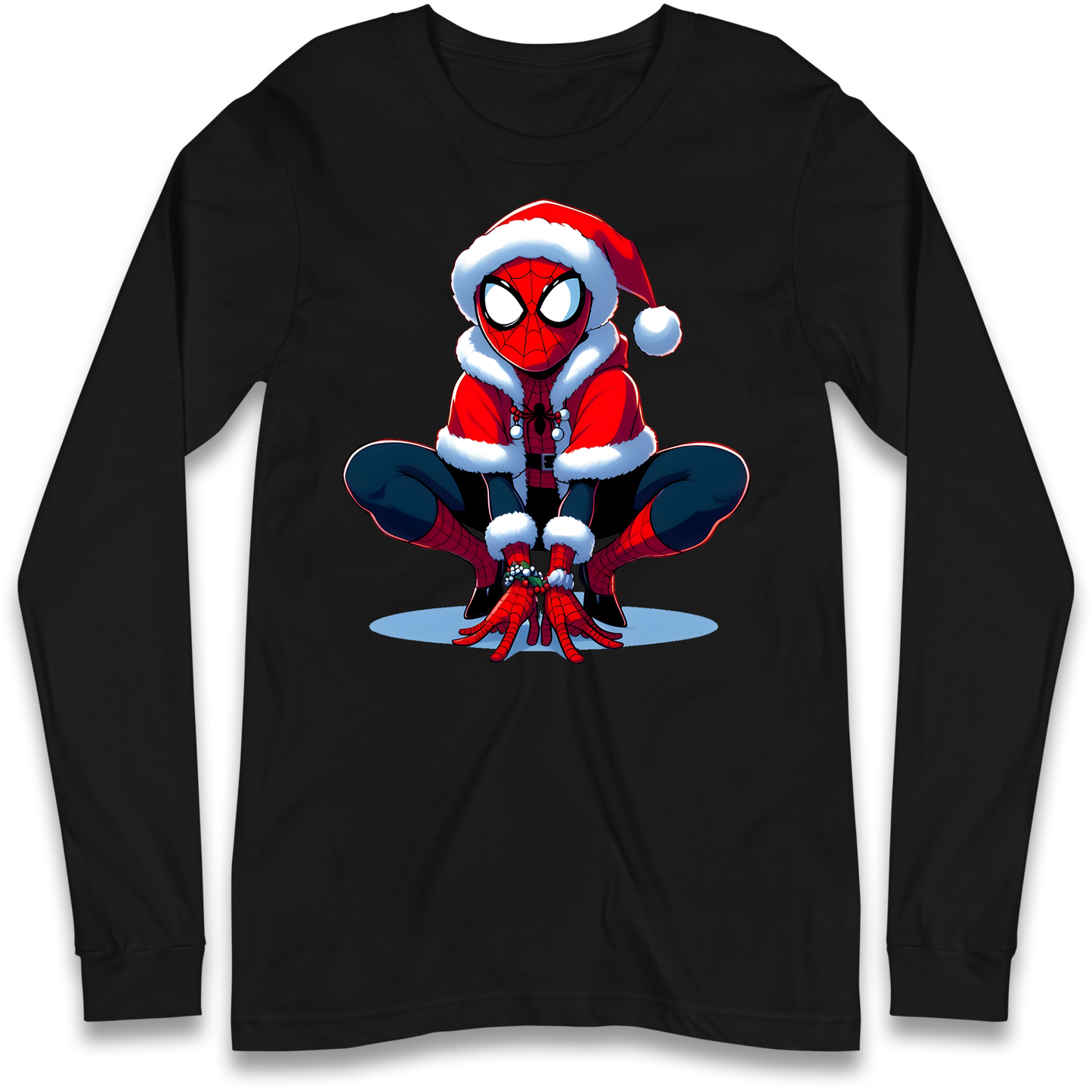 Spiderman Santa Longsleeve T Shirt