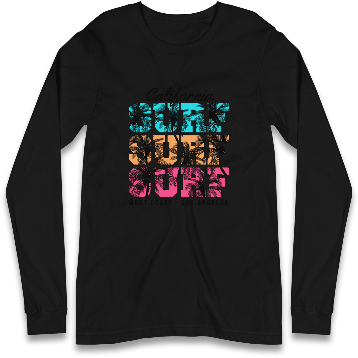 California Surf Surf Surf Longsleeve T Shirt