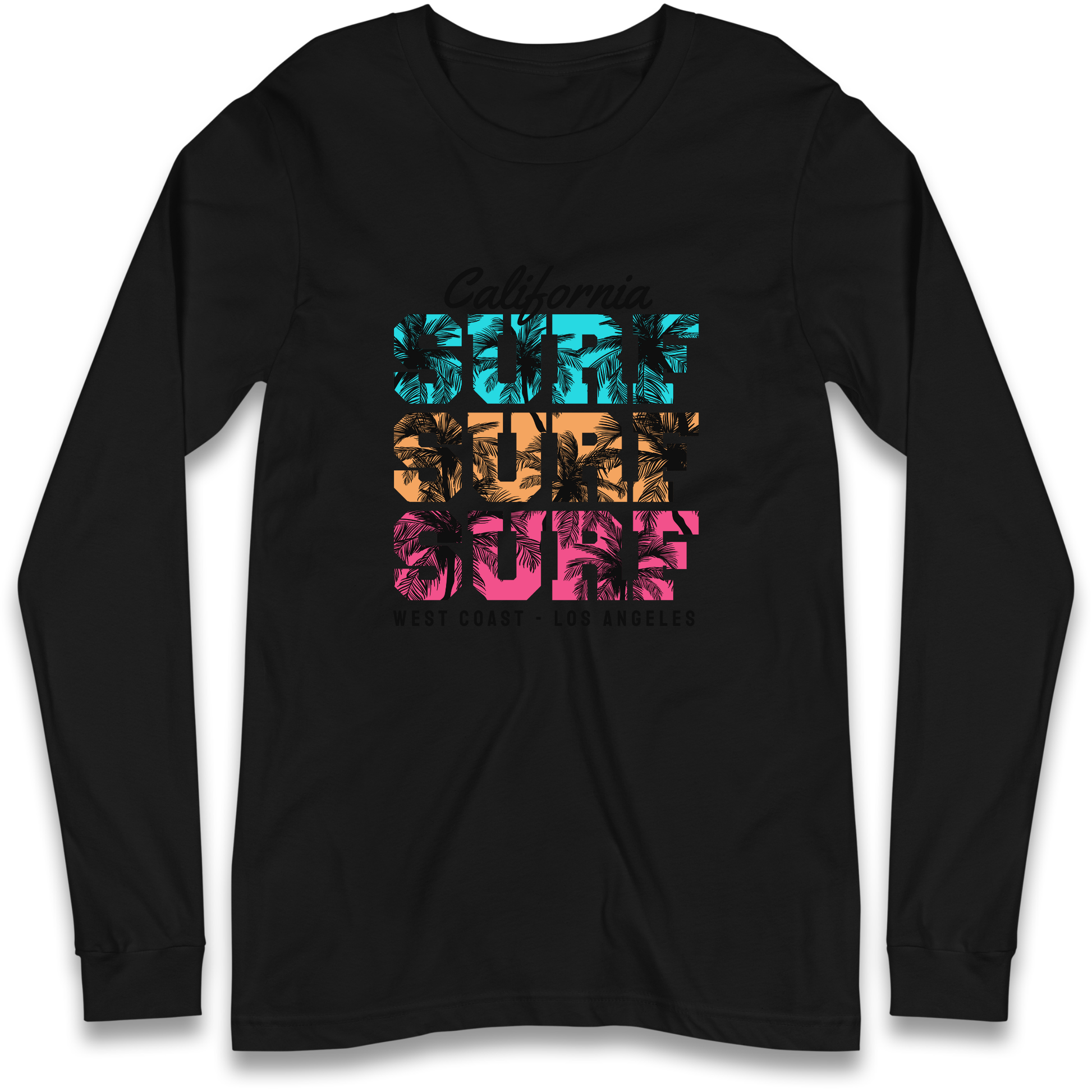 California Surf Surf Surf Longsleeve T Shirt
