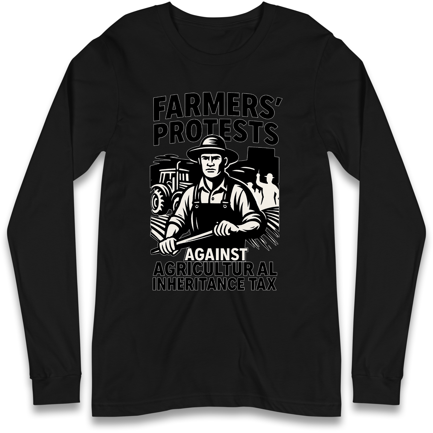 Farmers’ Protests Against Agricultural Inheritance Tax Longsleeve T Shirt