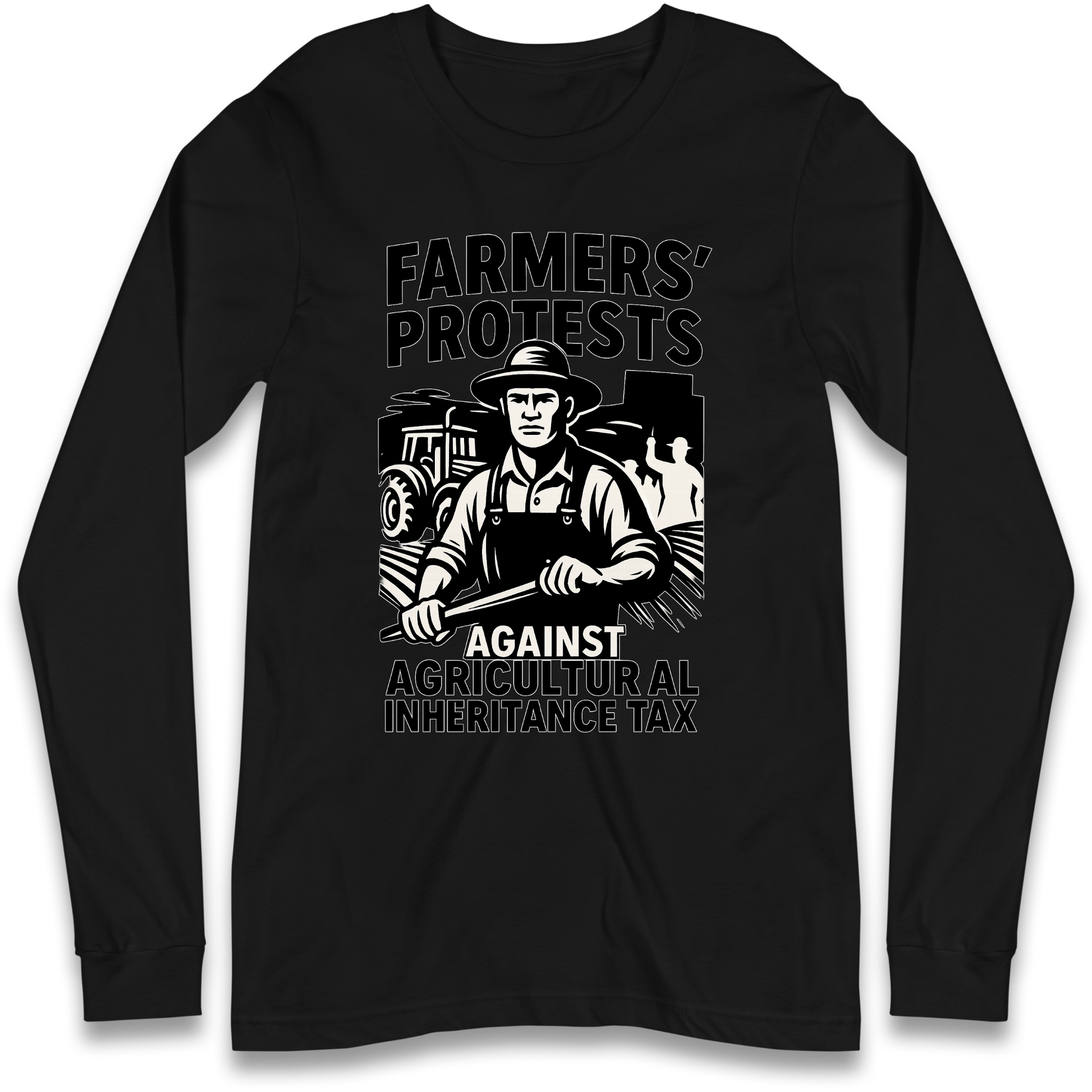 Farmers’ Protests Against Agricultural Inheritance Tax Longsleeve T Shirt