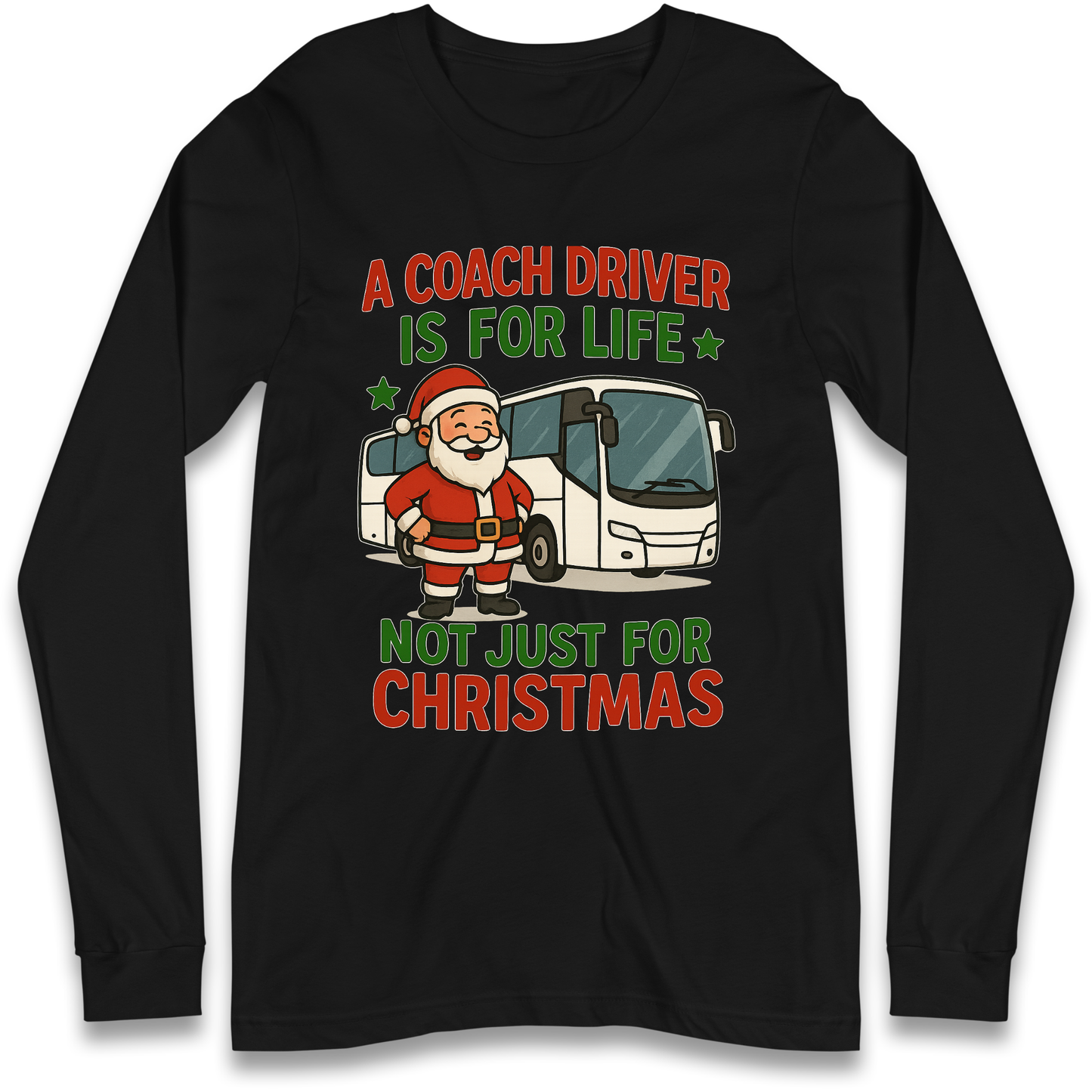 Coach Driver Christmas Longsleeve T Shirt