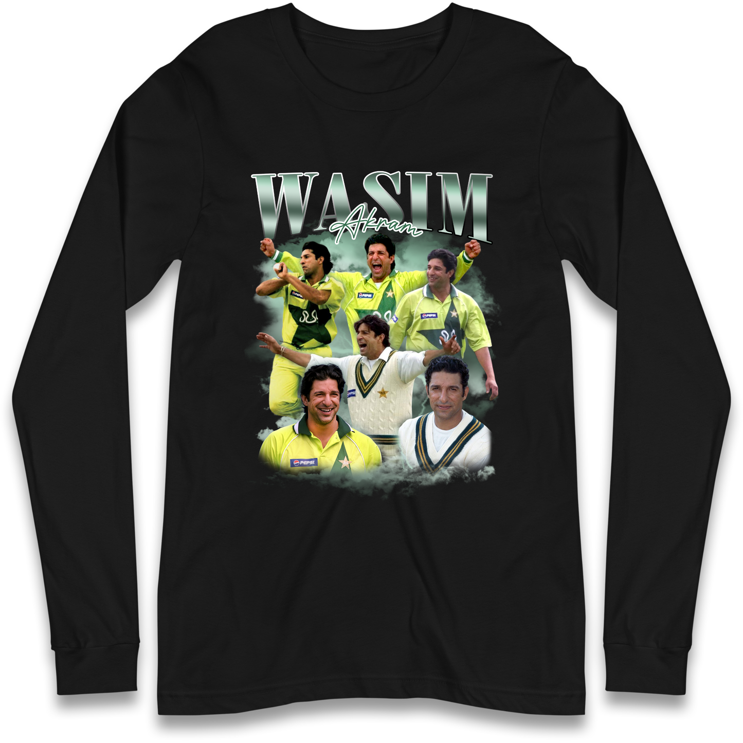 Wasim Akram Longsleeve T Shirt