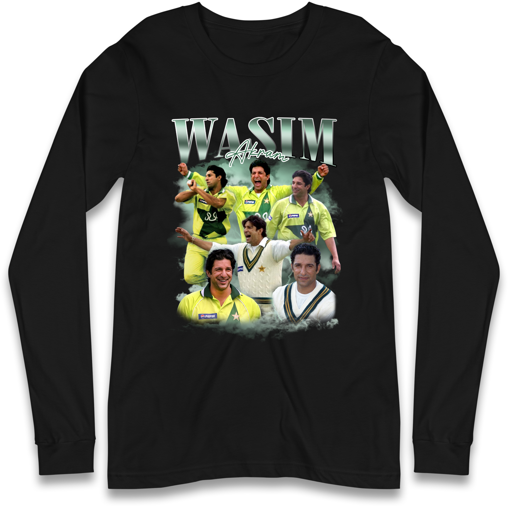 Wasim Akram Longsleeve T Shirt