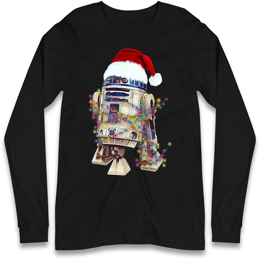 R2D2 Christmas Santa Christmas Longsleeve T Shirt