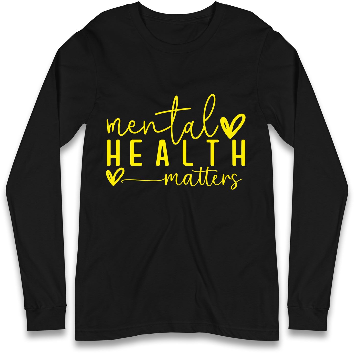 Yellow Mental Health Longsleeve T Shirt