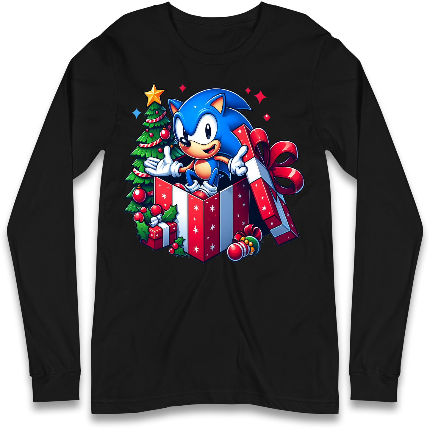 Sonic The Hedgehog Christmas Longsleeve T Shirt