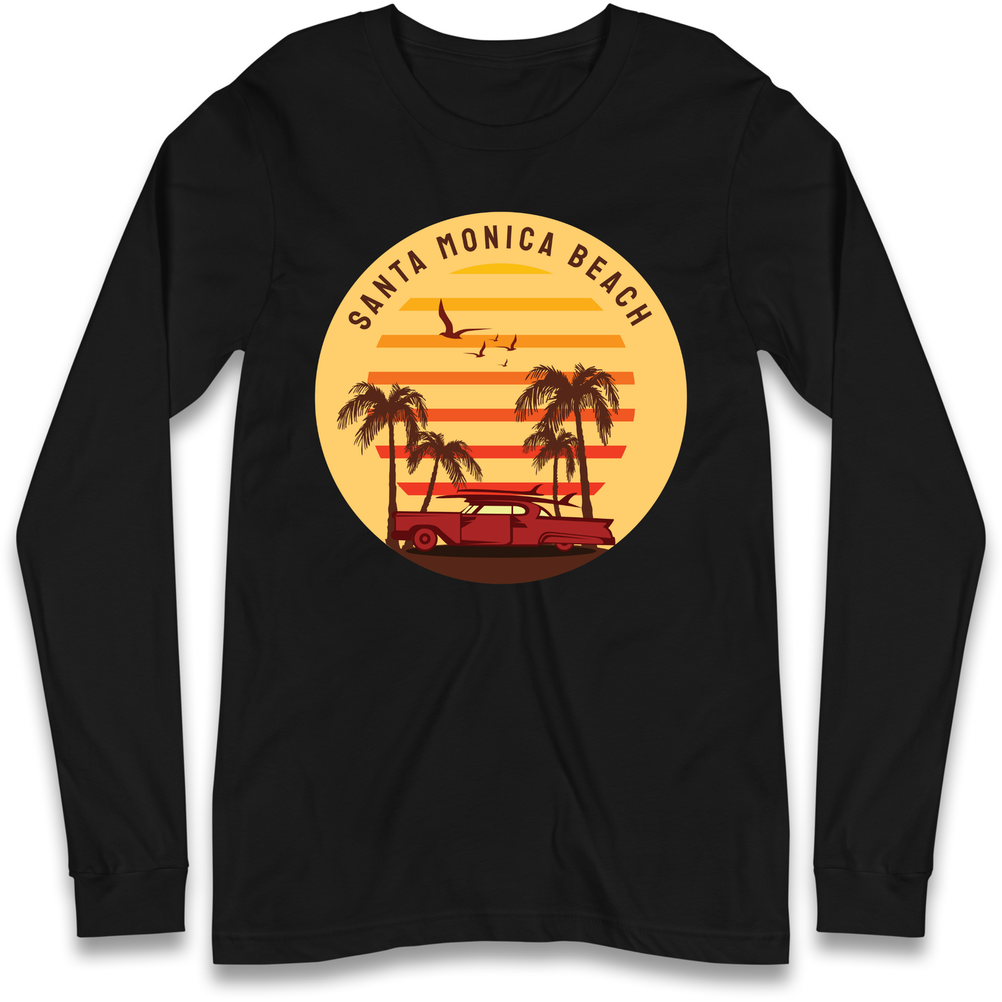 Santa Monica Beach Longsleeve T Shirt