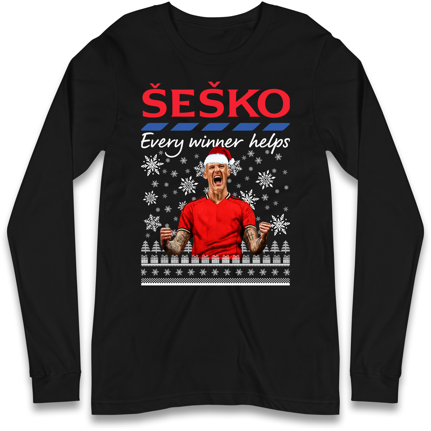 Benjamin Sesko Christmas Longsleeve T-Shirt