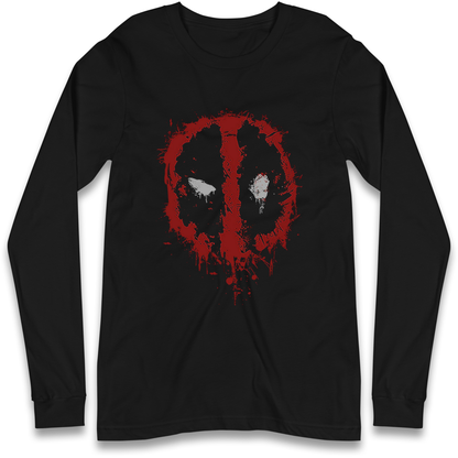 Marvel Deadpool Splatter Icon Longsleeve T Shirt