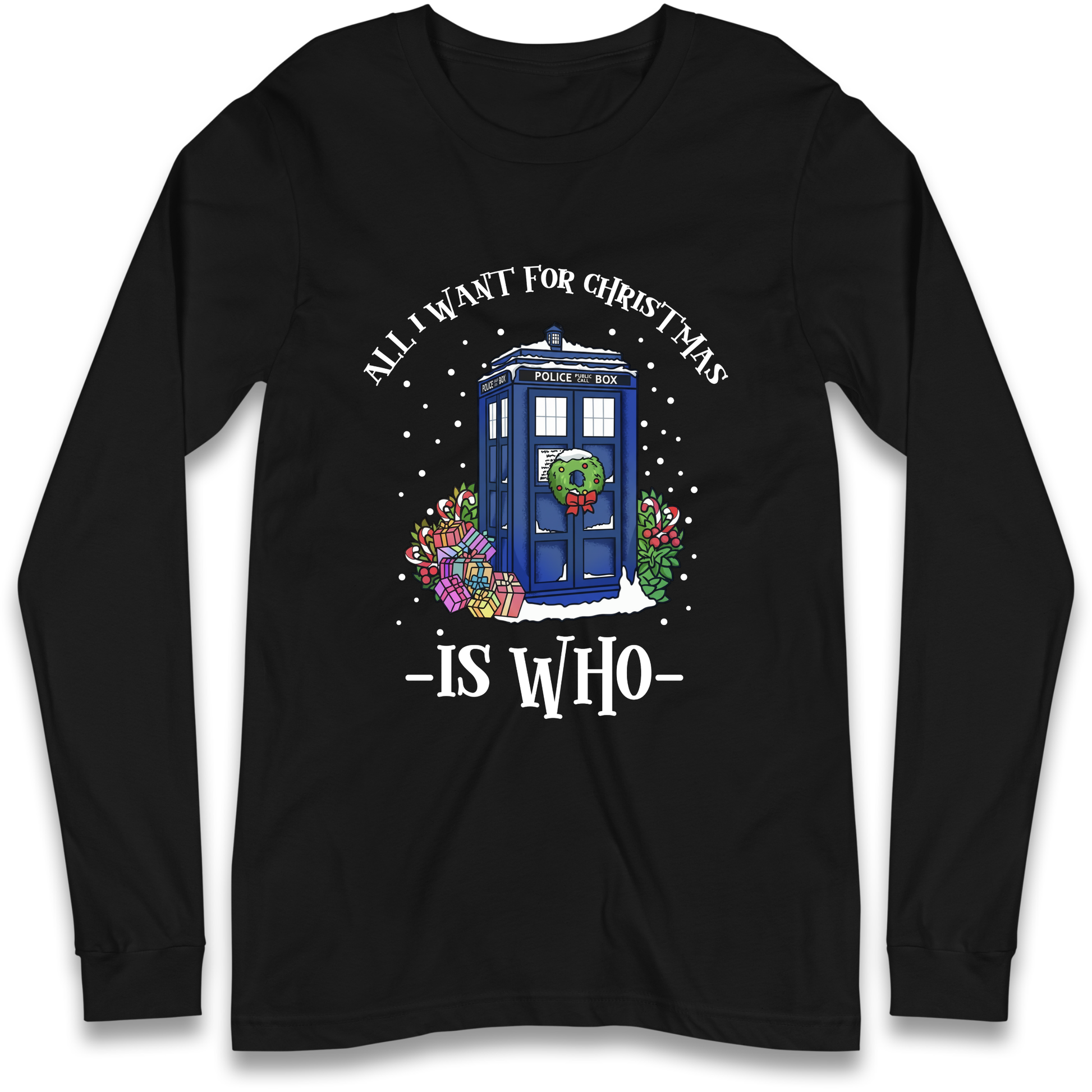 Dr Who Christmas Longsleeve T-Shirt