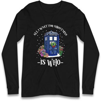 Dr Who Christmas Longsleeve T-Shirt