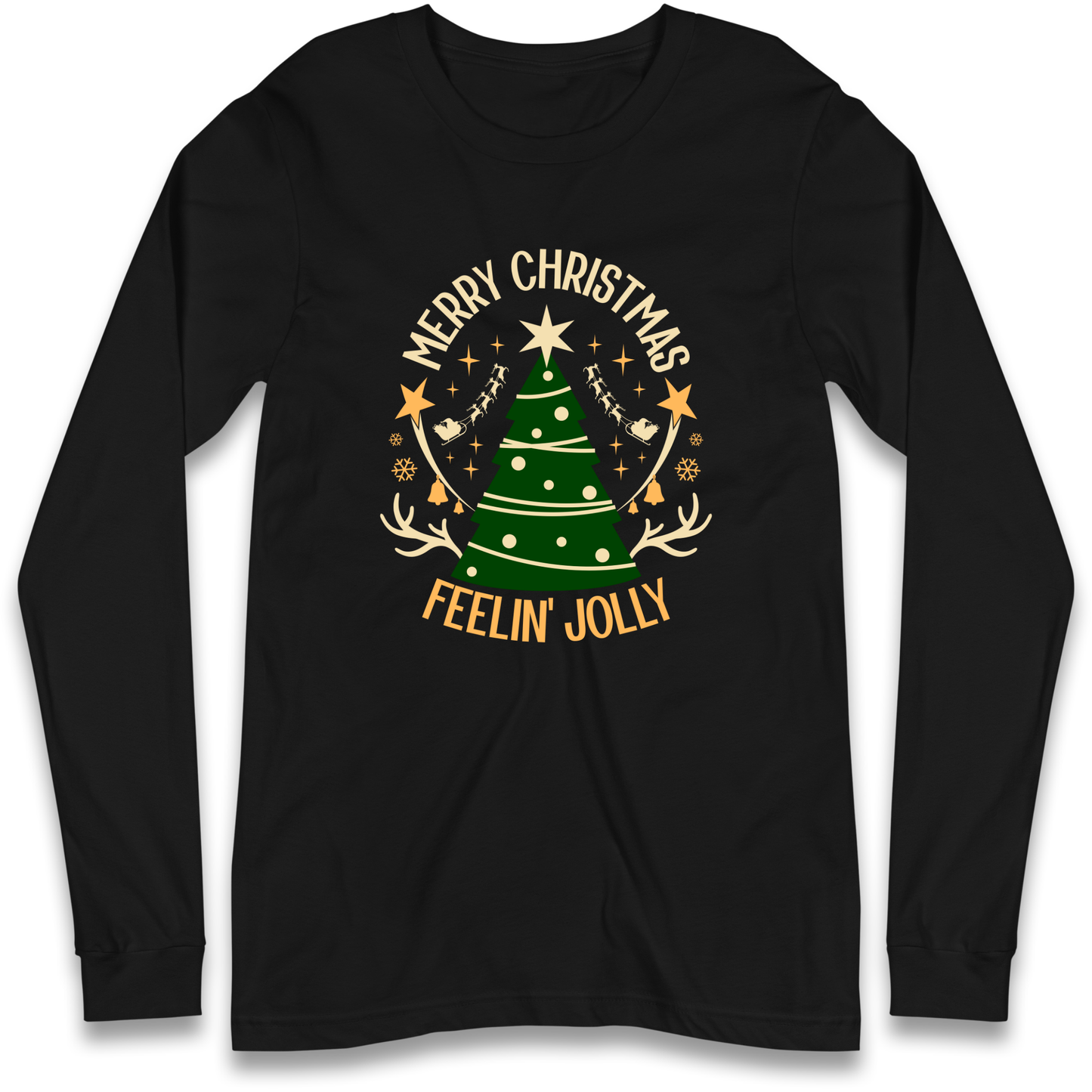 Merry Christmas Feeling Jolly Christmas Longsleeve T Shirt