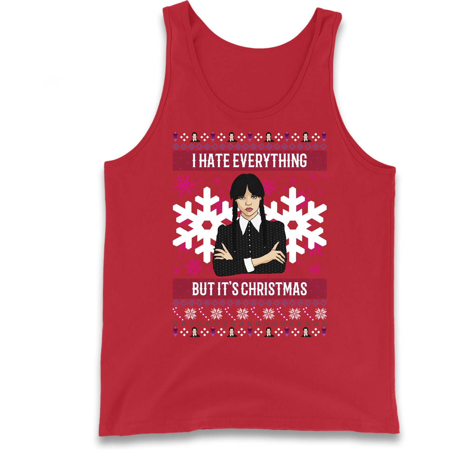 Wednesday addams Christmas Tank Top