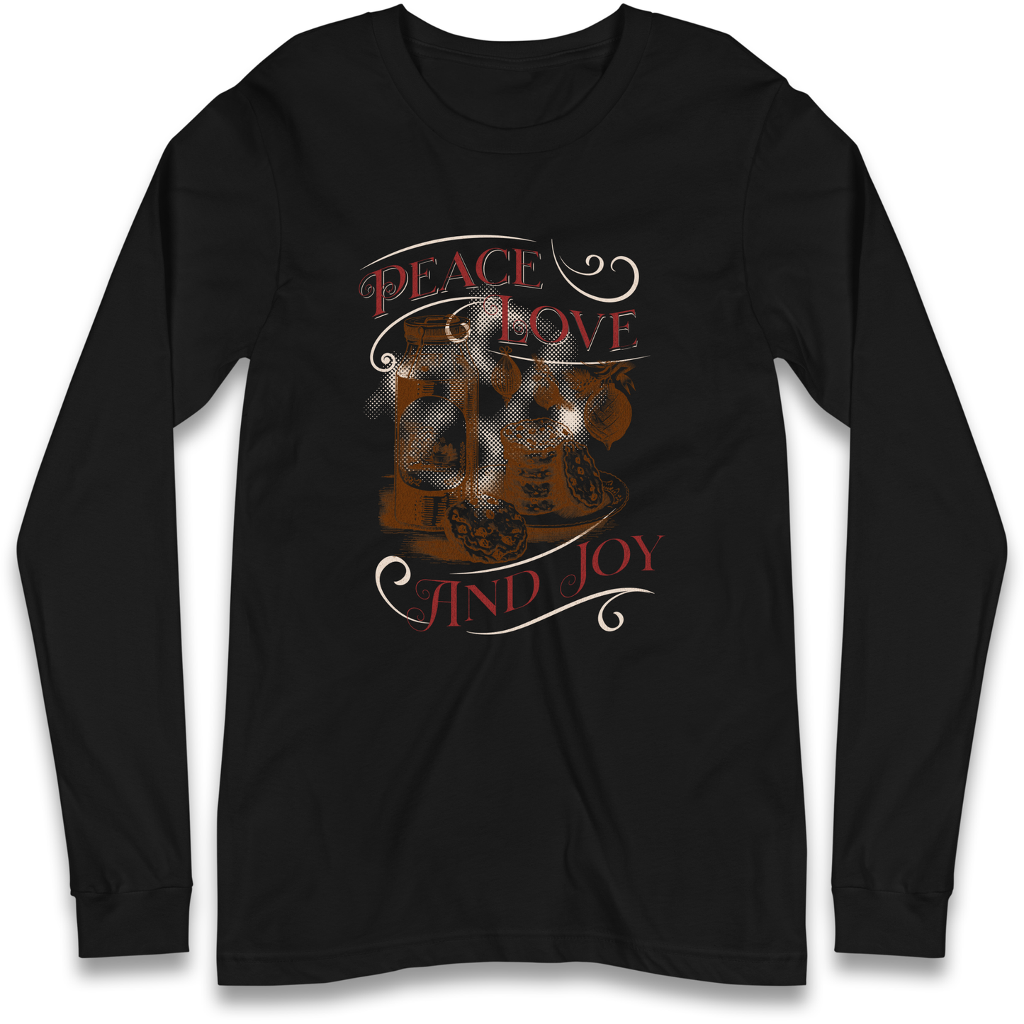Peace Love And Joy Christmas Longsleeve T Shirt