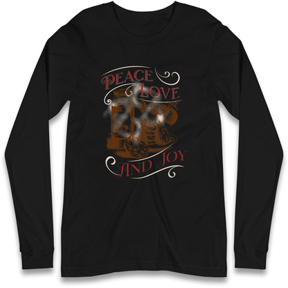 Peace Love And Joy Christmas Longsleeve T Shirt