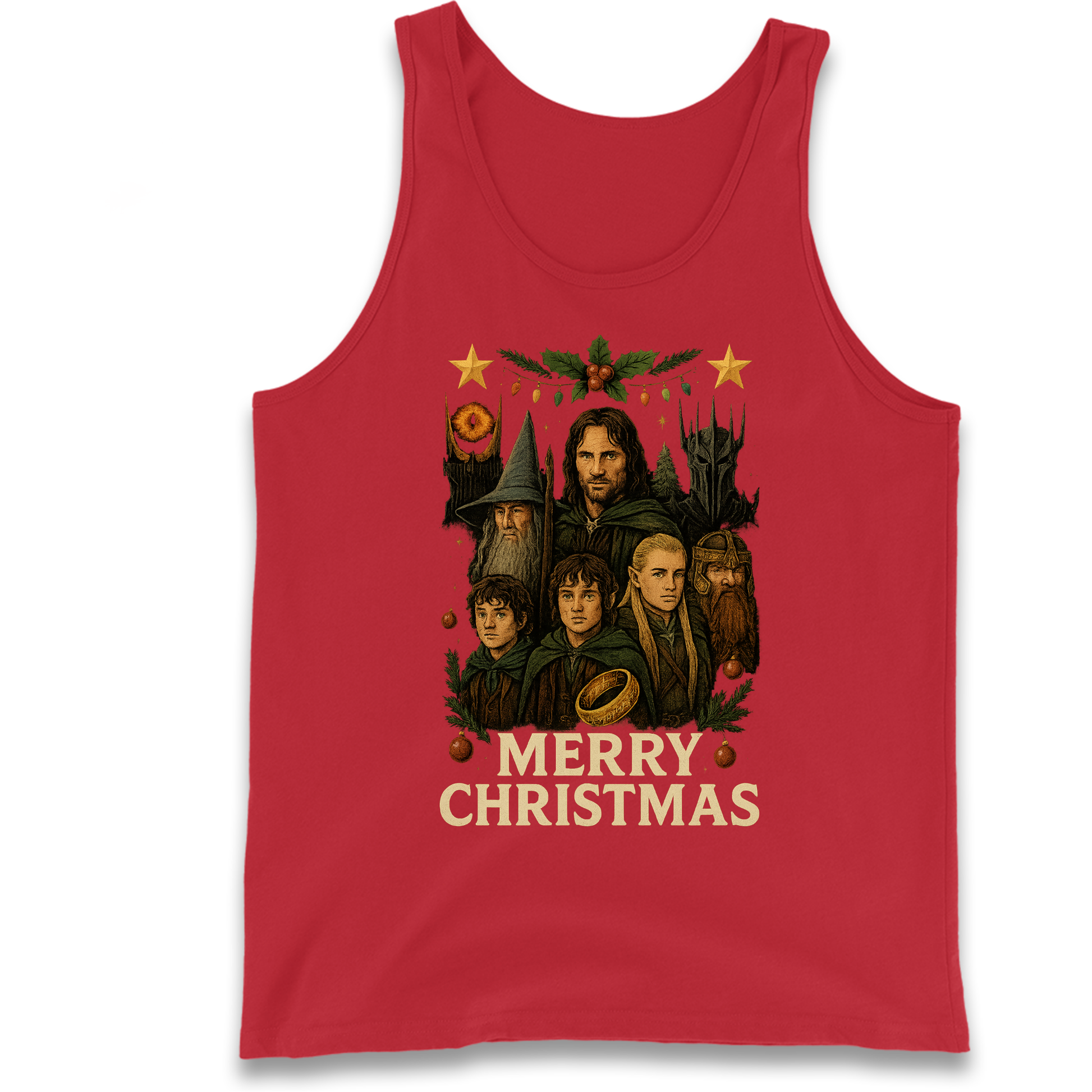 Lord of The Rings Christmas Tank Top