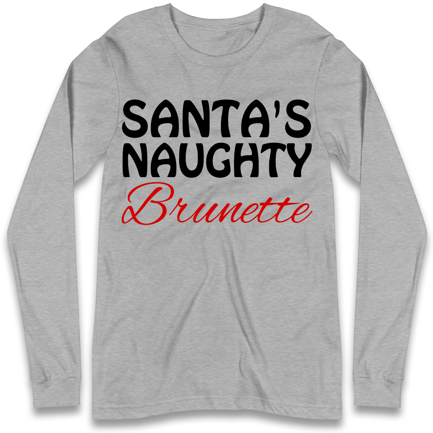 Naughty Brunette Longsleeve T-Shirt
