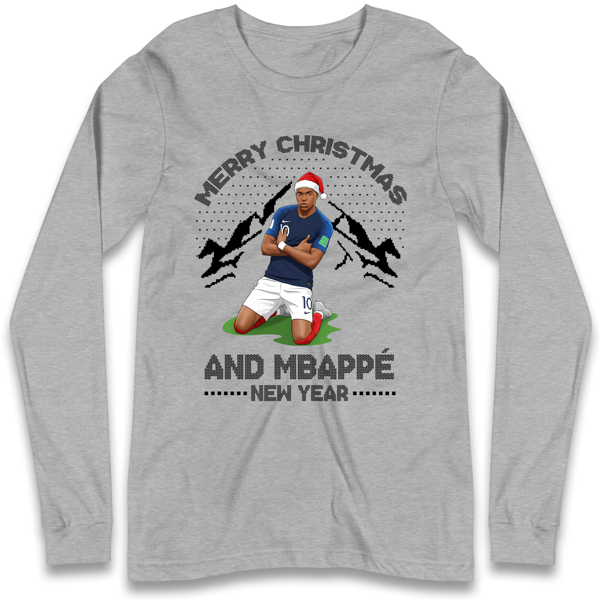 Mbappe Christmas Longsleeve T-Shirt
