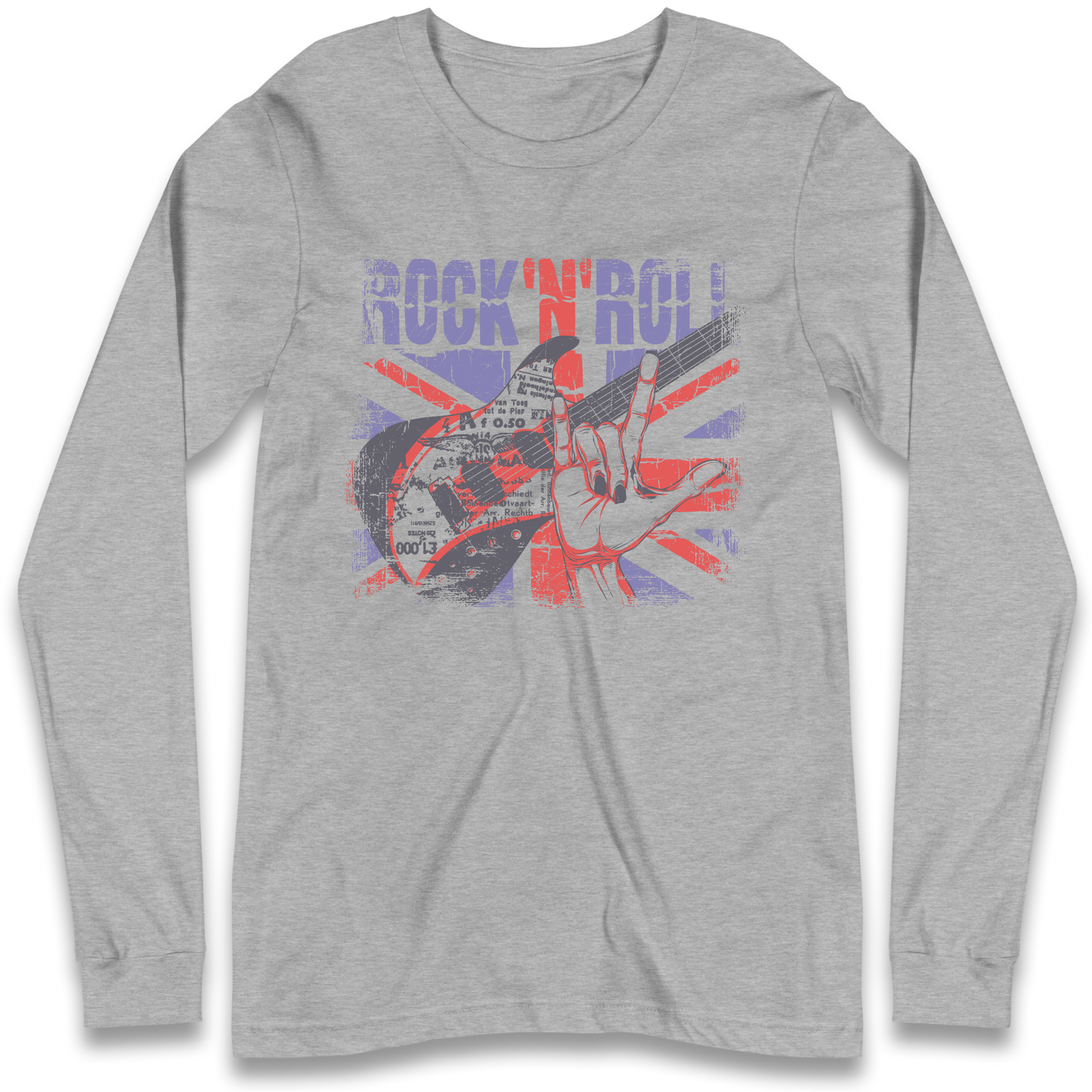 Rock N Roll Union Jack Longsleeve T Shirt