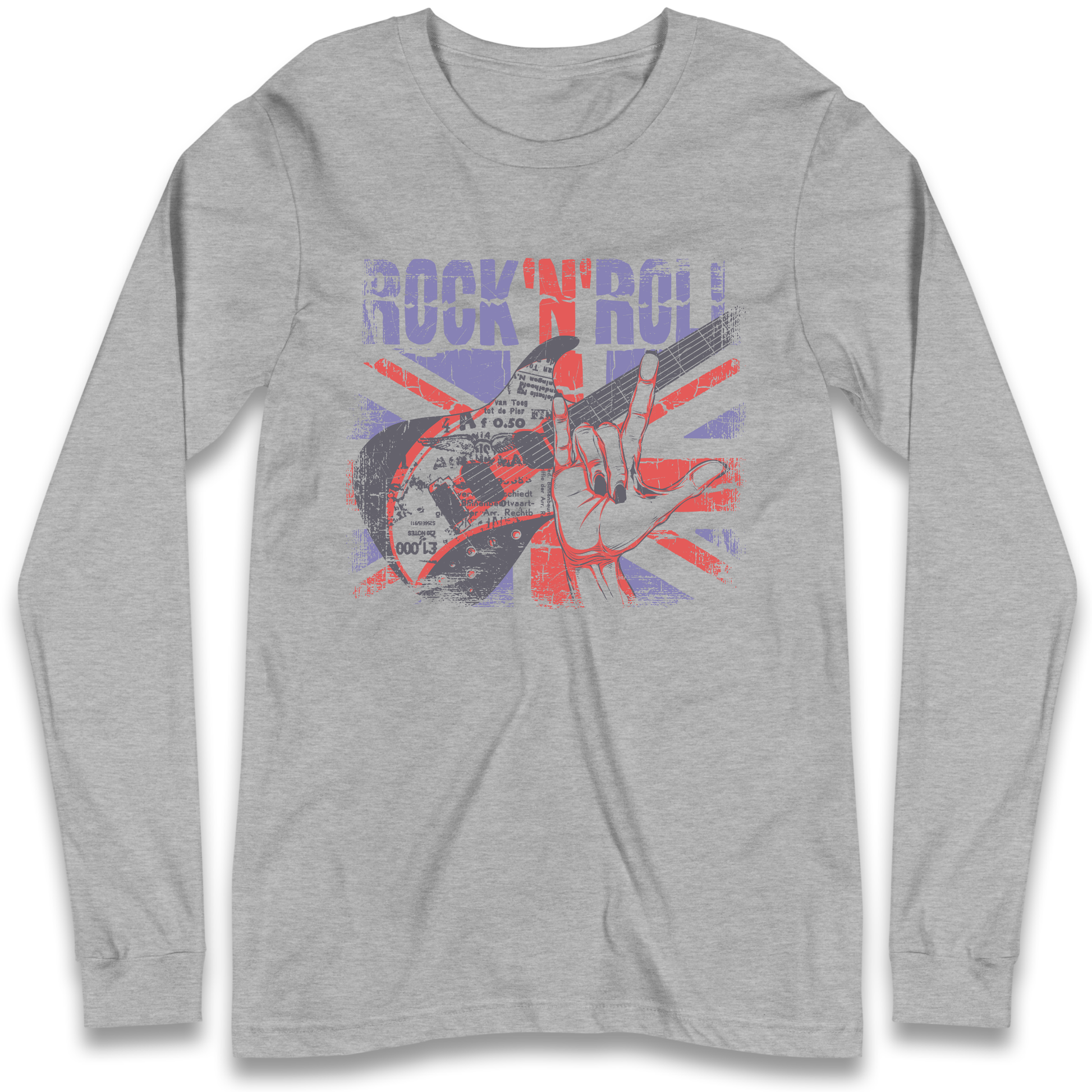 Rock N Roll Union Jack Longsleeve T Shirt